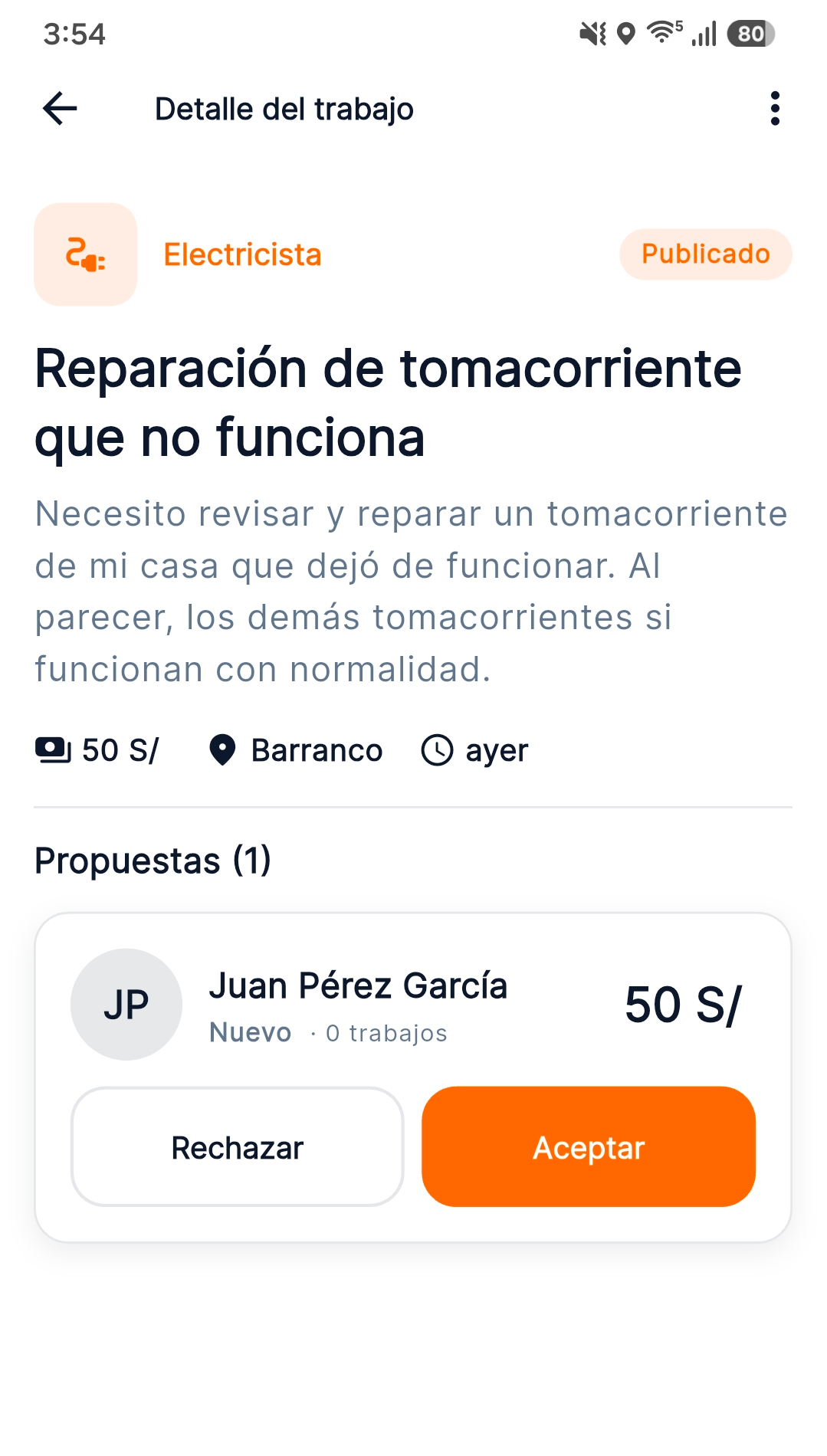 Mockup de Chambi para clientes