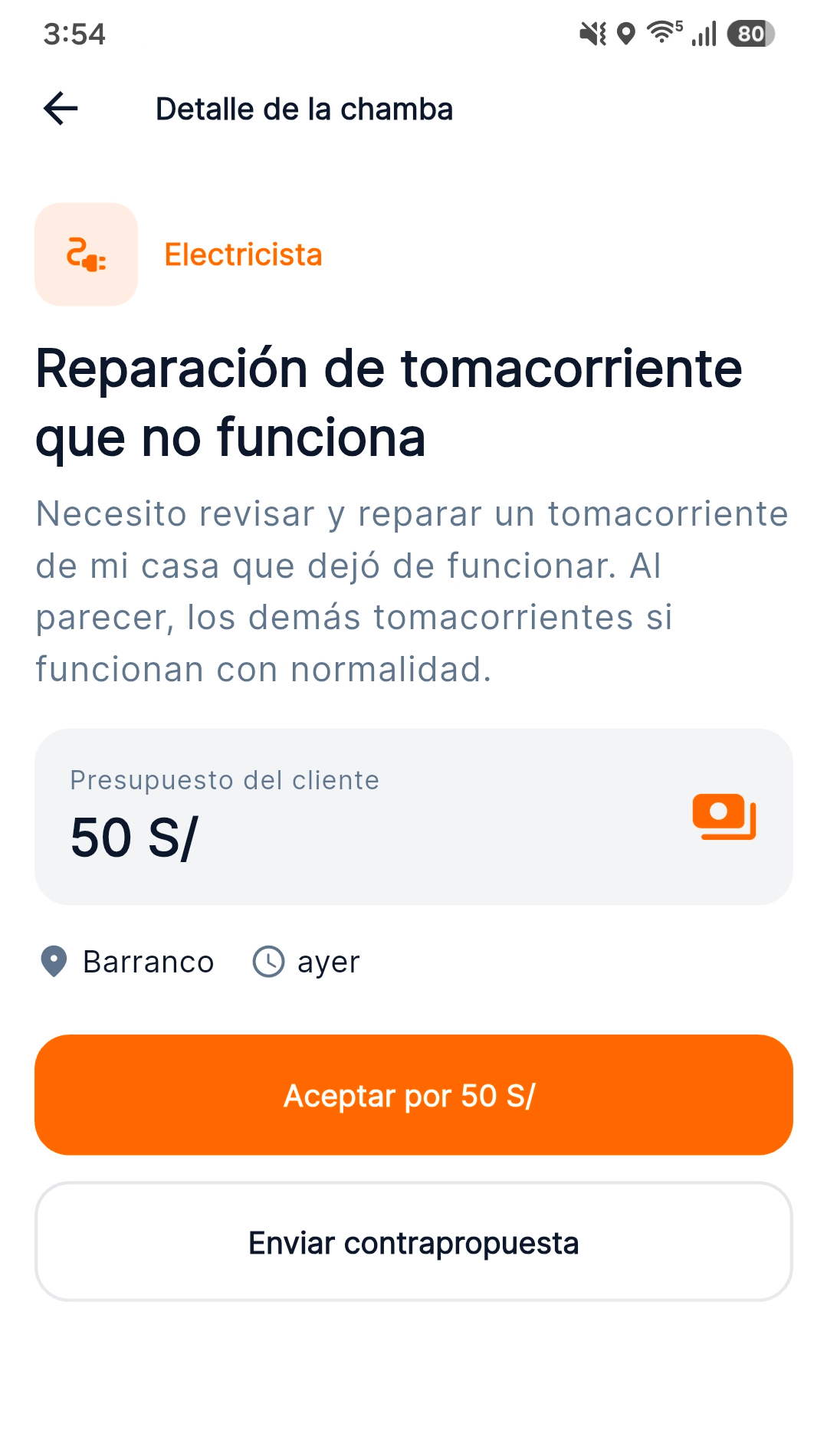 Mockup de Chambi para trabajadores
